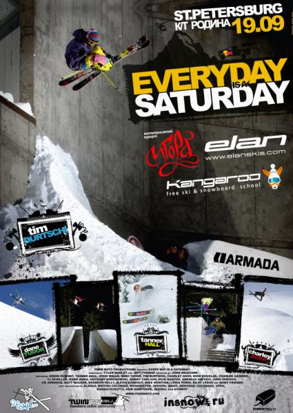 free ski видео "Every day is a Saturday"
