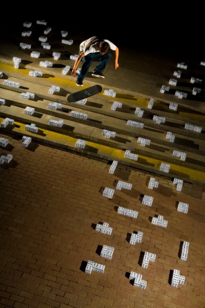 Райдер Саша Фомин, трюк tetris flip